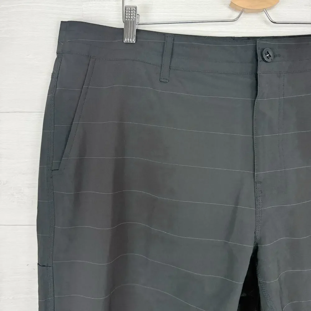 O'Neill Crossover Shorts Men 40 Black Hybrid Quick Dry Hike Pockets Surf Outdoor